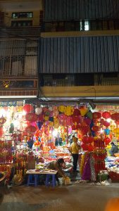 Hanoi Vietnam Lunar New Year Decorations Shop