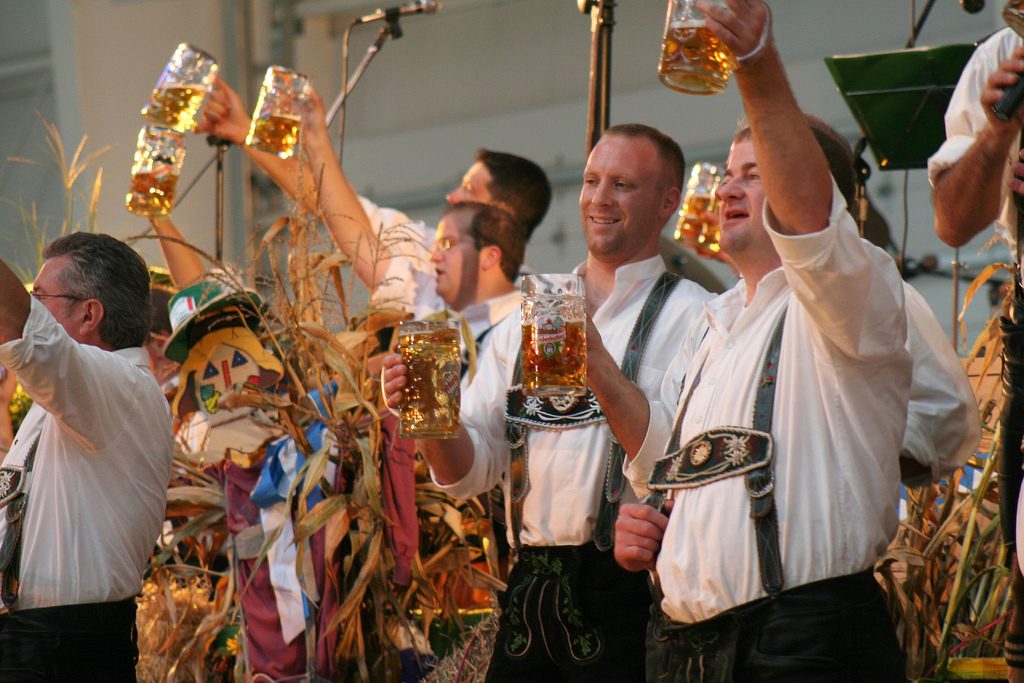 Oktoberfest Beer Steins Cheers Munich Germany